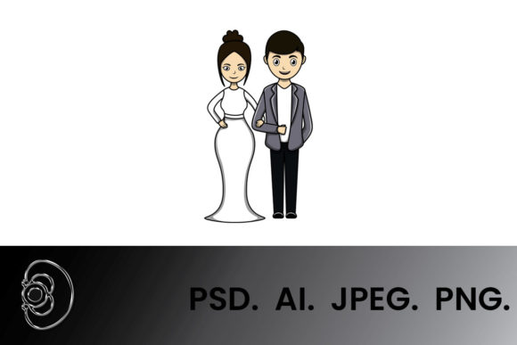 Casual Wedding Couple Vector Cartoon: A Designer's Guide