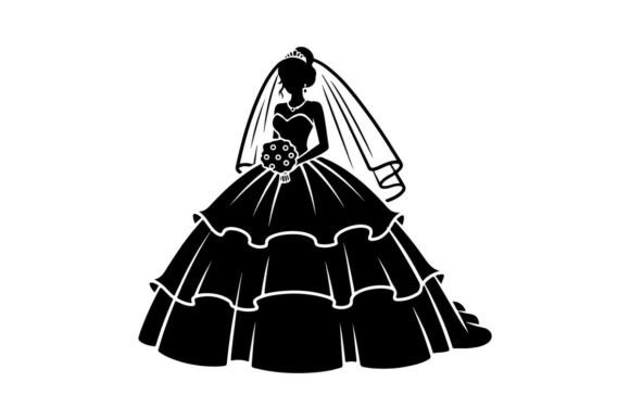 Exploring the Gothic Wedding Dress with Veil Vector Il Design