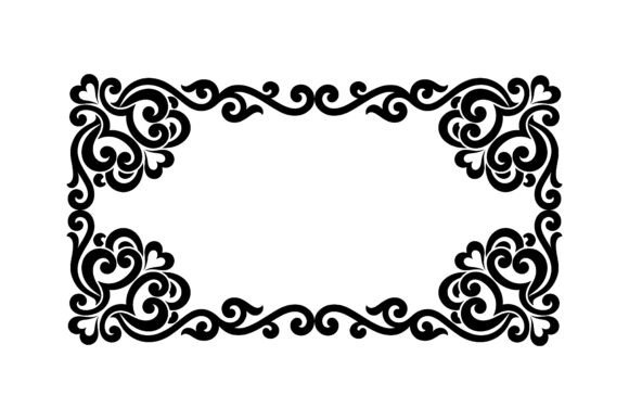 Heart Swirl Romantic Wedding Frame: Your Go-To Design Asset