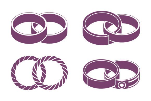 Isometric Wedding Band Vector Design: A Modern Design Asset