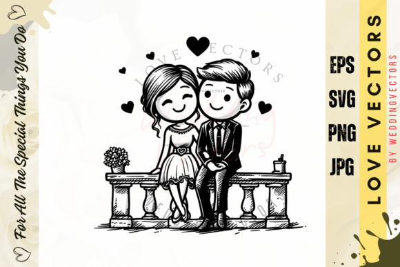 Modern Bridal Artwork: The C730 Wedding Couple Aesthetic