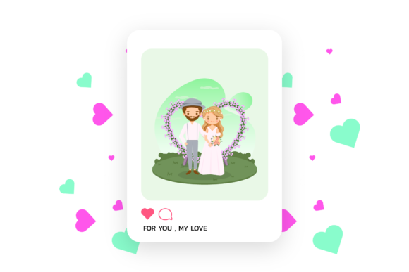 Vintage Charm: Using the Valentine Photocard Wedding Design