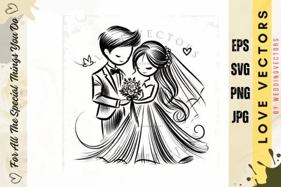 Wedding Couple and Love Vectors - C677: A Designer's Guide