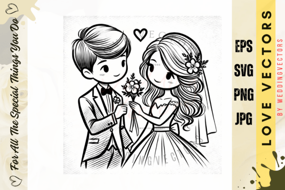 Wedding Couple and Love Vectors - C685: A Designer's Guide