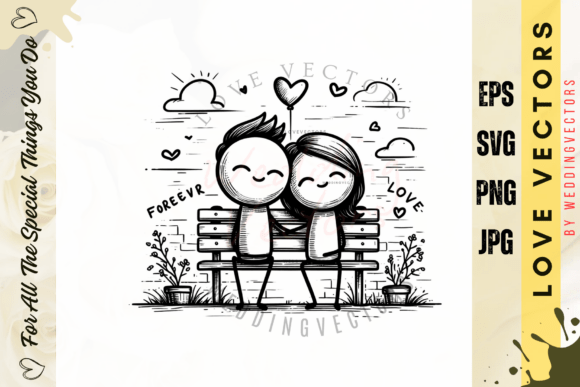 Wedding Couple and Love Vectors - C696: A Designer's Guide