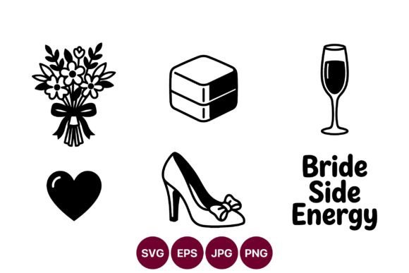 Wedding Icons Bouquet: Bride Side Energy