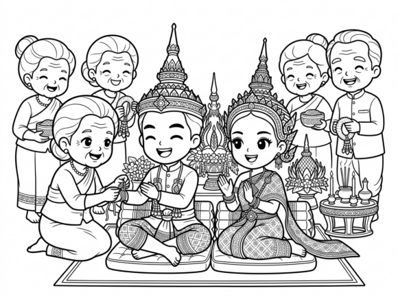 Wedding Thai Cartoon: The Art of Chibi Charm in Anime